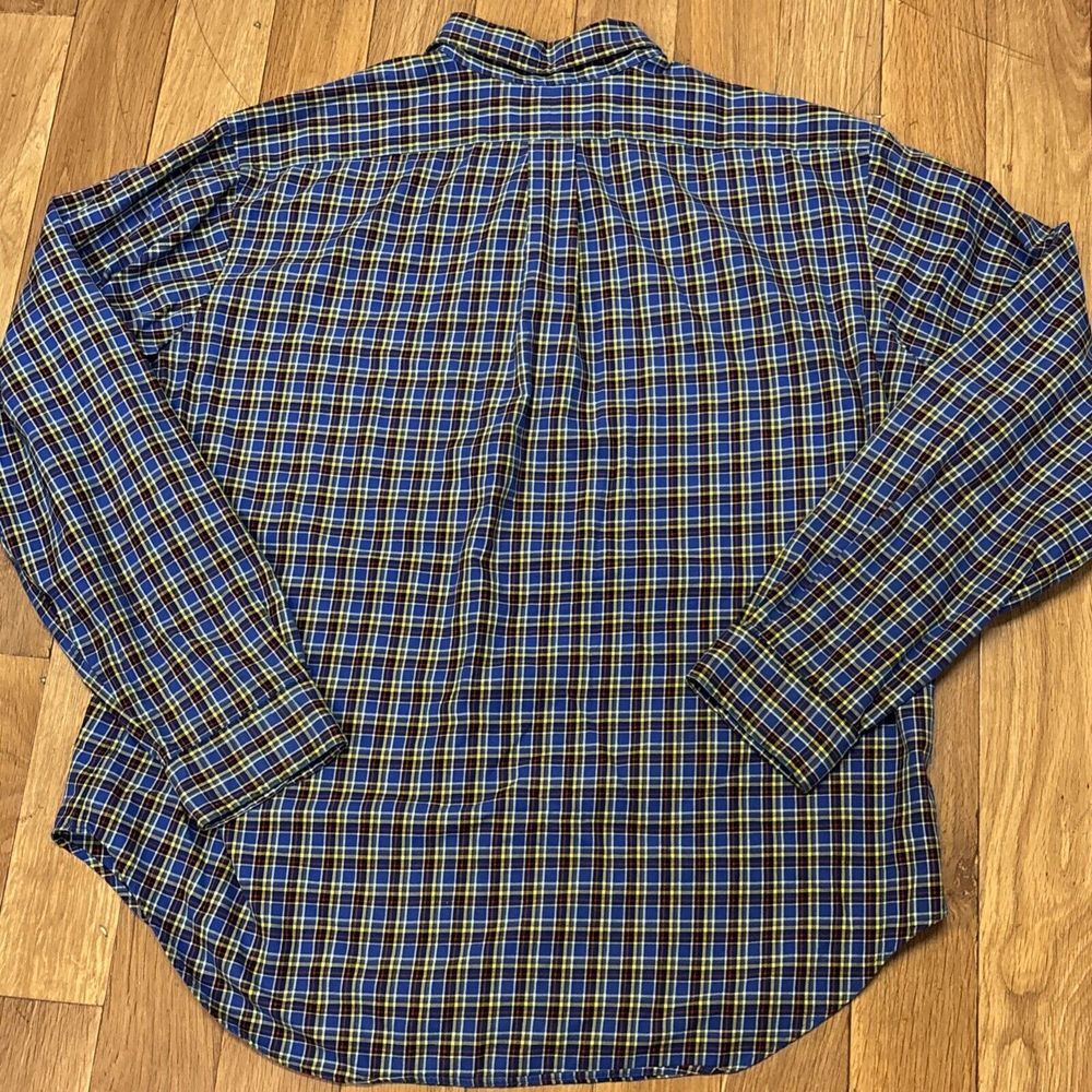 Ralph Lauren Plaid Button Down Shirt‎ Mens XL Classic Red Pony Long Sleeve - Picture 9 of 9